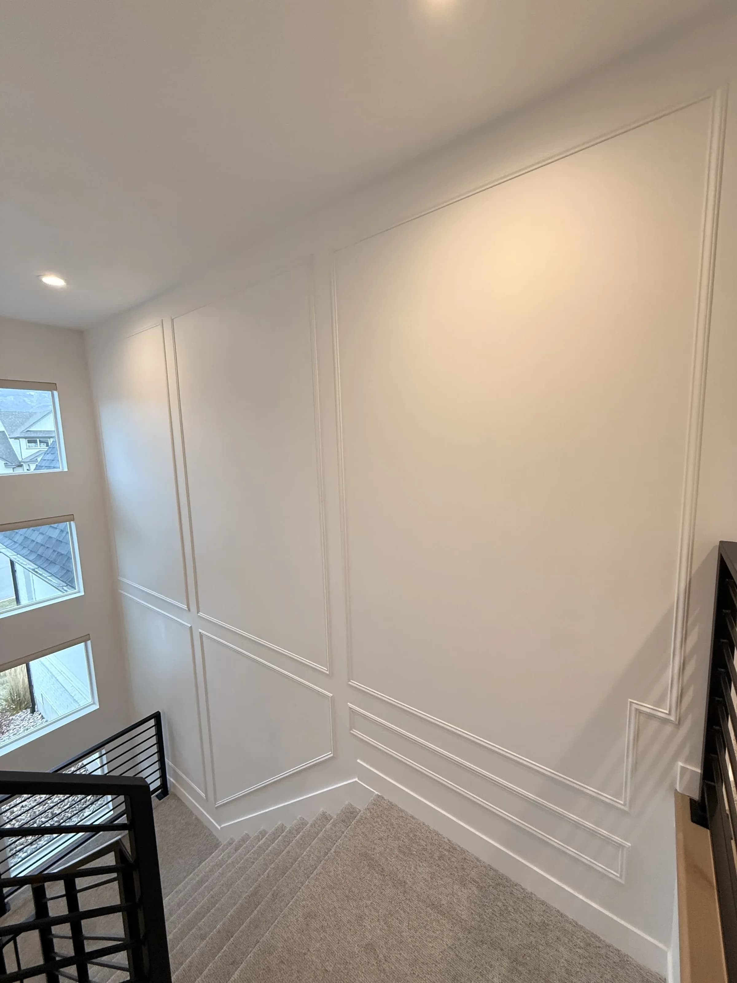 Custom shiplap wall treatment by BK Toolbox